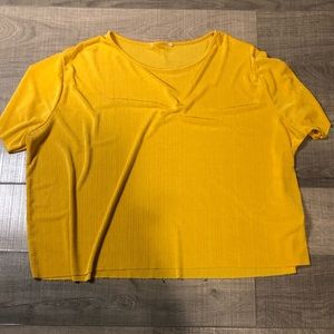 Yellow top casual summer top